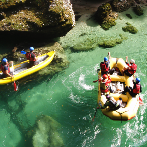 Rafting na Salze